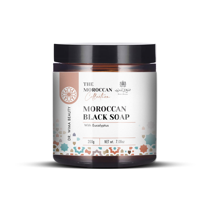 Moroccan Black Soap With Olive & Eucalytus essential oil